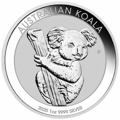 2020 $1 Australian Koala 1oz Silver BU Coin
