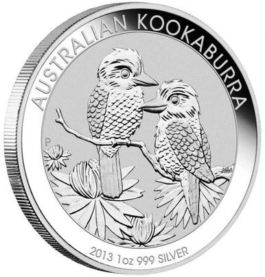 2013 $1 The Australian Kookaburra 1oz Silver BU Coin