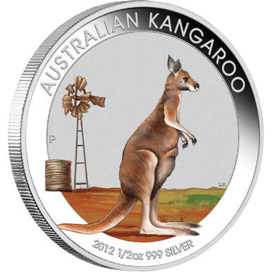 2012 50c Australian Outback 1/2oz Silver Coloured Proof 3 Coin Set