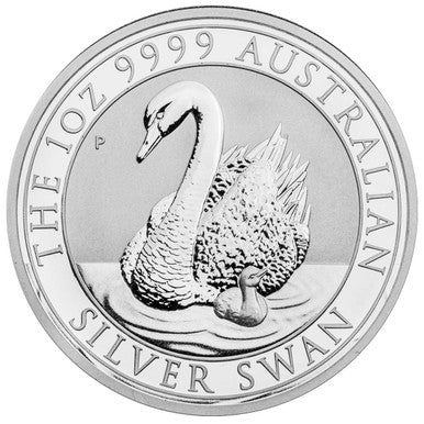 2018 $1 Australian Silver Swan 1oz Silver BU Coin