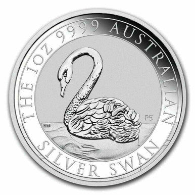 2021 $1 Australian Silver Swan 1oz Silver BU Coin
