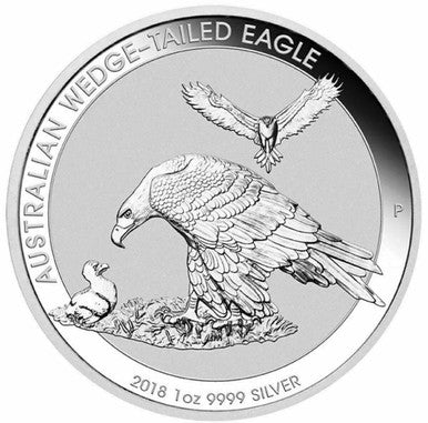 2018 $1 Australian Wedge-Tailed Eagle 1oz Silver BU Coin
