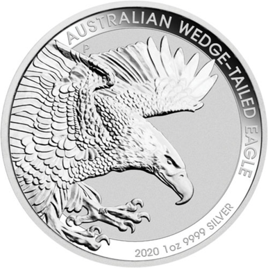 2020 $1 Australian Wedge-Tailed Eagle 1oz Silver BU Coin