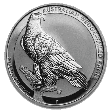 2016 $1 Australian Wedge-Tailed Eagle 1oz Silver BU Coin