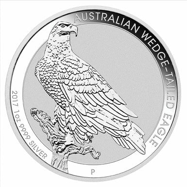 2017 $1 Australian Wedge-Tailed Eagle 1oz Silver BU Coin