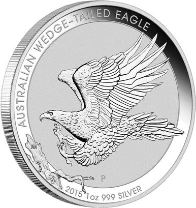 2015 $1 Australian Wedge-Tailed Eagle 1oz Silver BU Coin