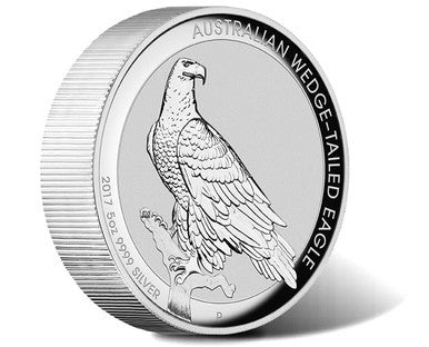 2017 $8 Australian Wedge-Tailed Eagle 5oz Silver High Relief Proof Coin