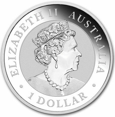 2021 $1 Australian Wombat 1oz Silver BU Coin