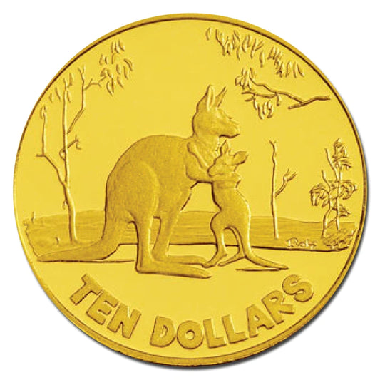 2007 $10 Australian Artist Kangaroo 1/10oz Gold Proof Coin