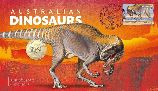 2022 $1 Australian Dinosaurs Australovenator PNC