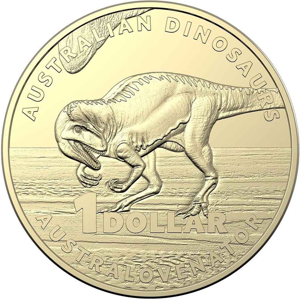 2022 $1 Australian Dinosaurs Australovenator PNC