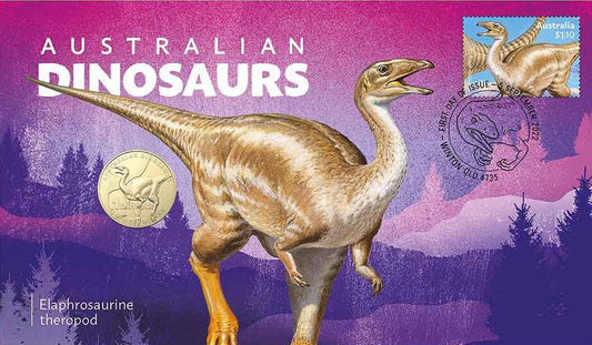 2022 $1 Australian Dinosaurs Elaphrosaurine PNC