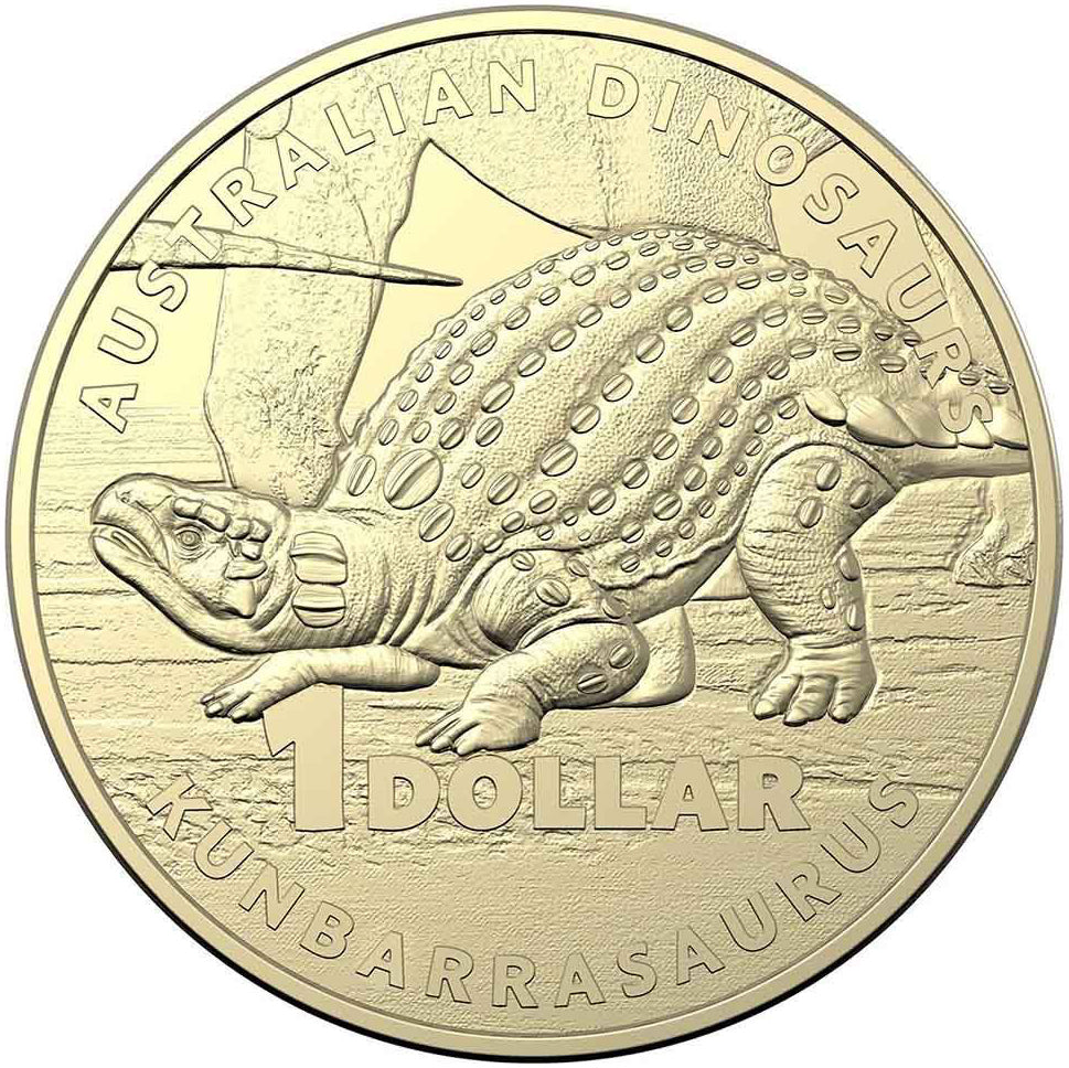 2022 $1 Australian Dinosaurs Kunbarrasaurus PNC