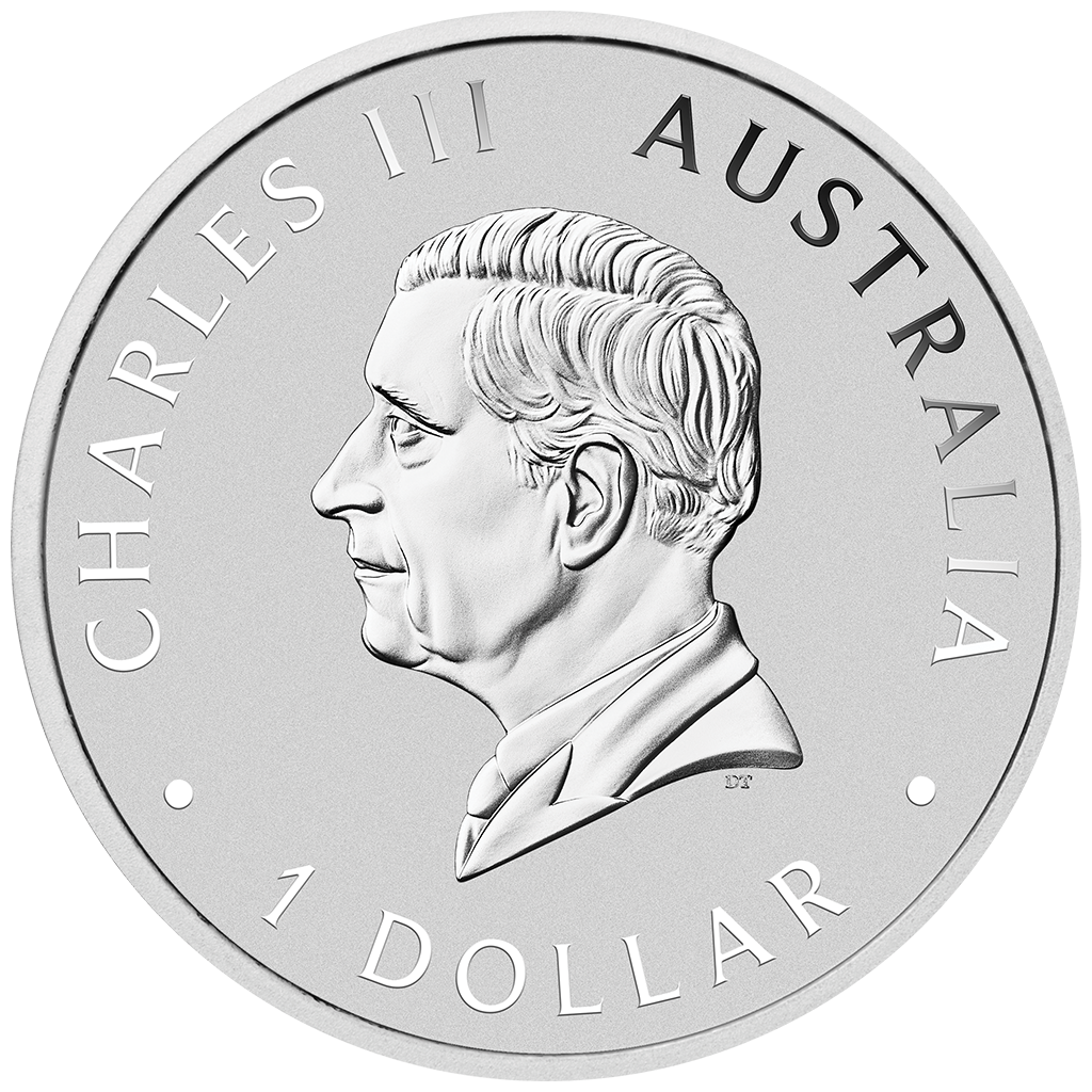 2024 $1 Australian Emu 1oz Silver Coloured Coin
