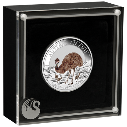 2024 $1 Australian Emu 1oz Silver Coloured Coin