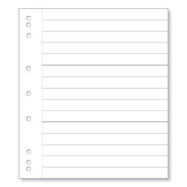 Renniks Banknote Album Refill Pages 3 Pocket 10 Pack