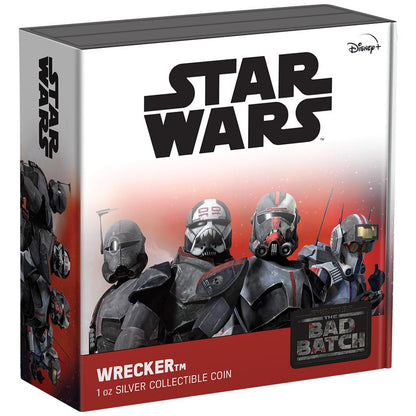 Niue 2022 $2 Star Wars Bad Batch Wrecker 1oz Silver Coloured Proof Coin