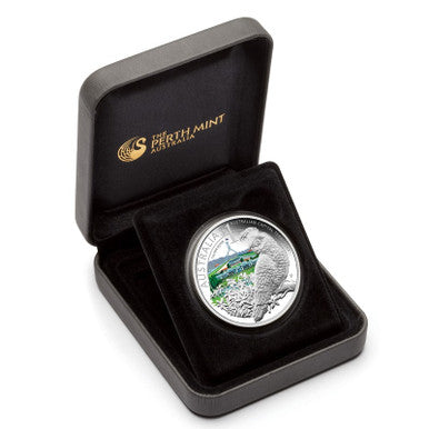 2010 $1 ANDA Canberra Coin Show Special Celebrate Australia Australia Capital Territory 1oz Silver Coloured Proof Coin