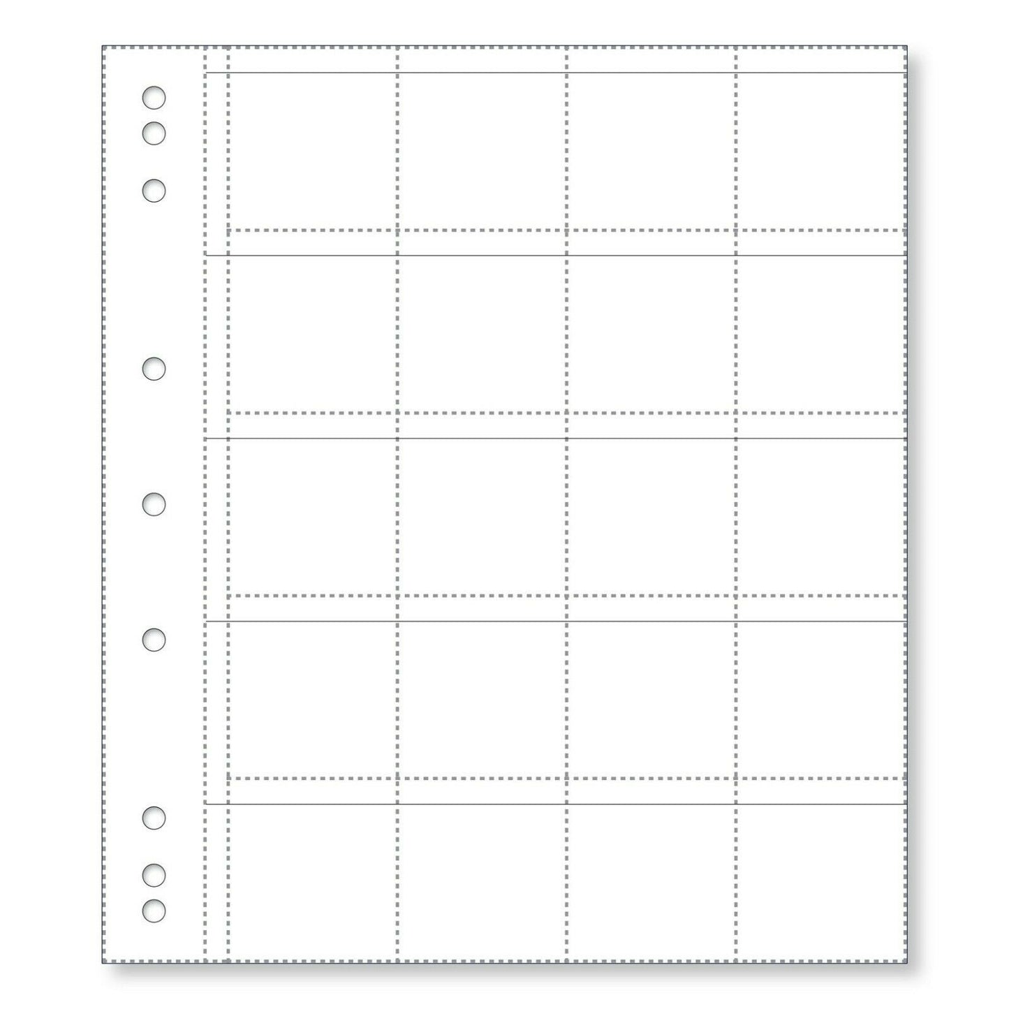 Renniks Coin Album Refill Pages 20 Pocket 10 Pack