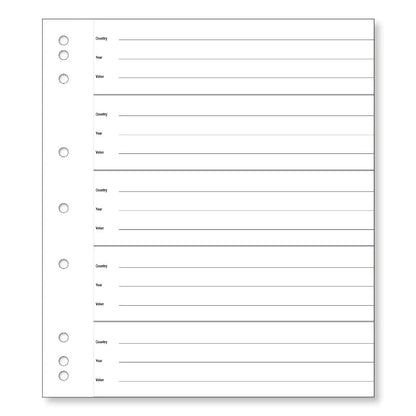 Renniks Coin Album Refill Pages 20 Pocket 10 Pack