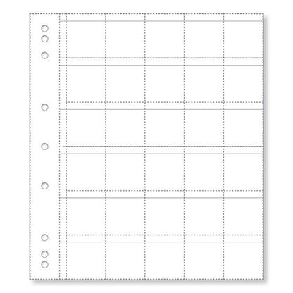 Renniks Coin Album Refill Pages 30 Pocket 10 Pack