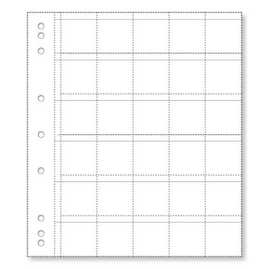 Renniks Coin Album Refill Pages 30 Pocket 10 Pack