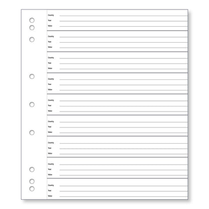 Renniks Coin Album Refill Pages 63 Pocket 10 Pack