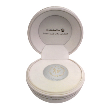 NZ 2015 $1 Australia and New Zealand ICC Cricket World Cup Selectively Gold Plated 1oz Silver Proof Coin