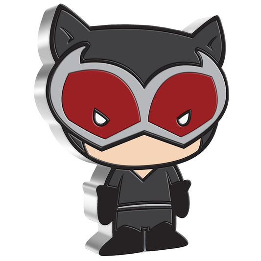 Niue 2021 $2 Chibi DC Comics Catwoman Shaped 1oz Silver Proof Coin