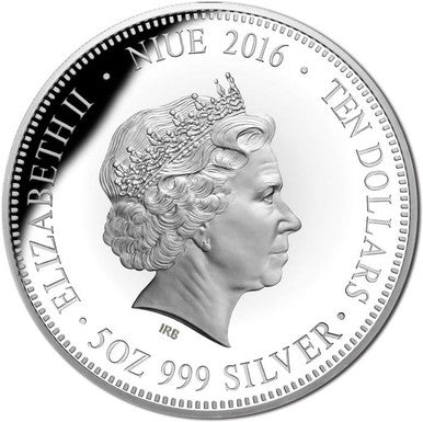 Niue 2016 $10 WMF 50 Years of Australian Decimal Currency Selectively Gold Plated 5oz Silver Proof Coin