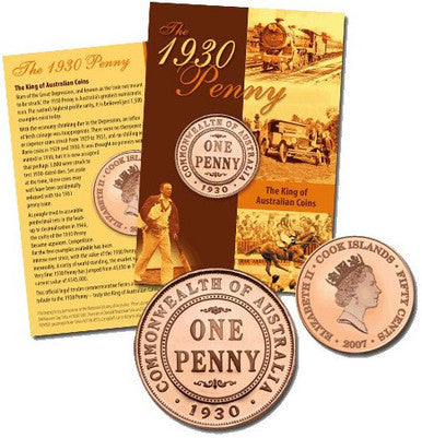 Cook Islands 2007 50c The 1930 Penny Uncirculated Coin
