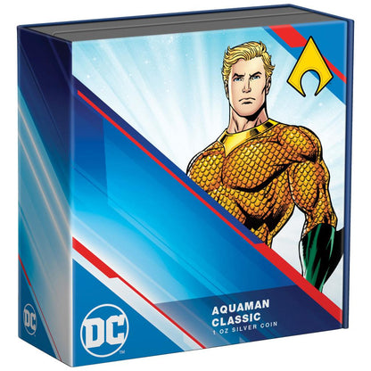 Niue 2022 $2 DC Comics Classic Aquaman 1oz Silver Proof Coin