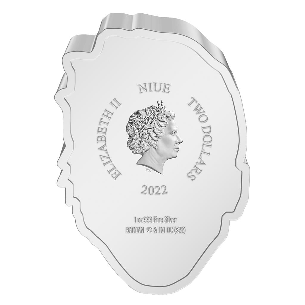 Niue 2022 $2 DC Comics Faces of Gotham Two Faces 1oz Silver Coloured Proof Coin