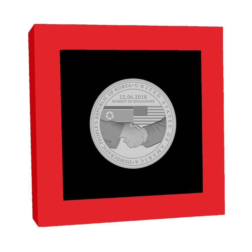 2018 United States - North Korea Summit in Singapore 20g Zinc Proof like Medallion
