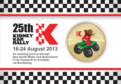 2013 Kidney Health Australia Kar Rally Tamworth To Armidale via Bundaberg Coloured Medallion