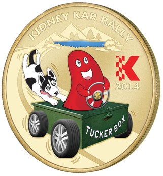 2014 Kidney Health Australia Kar Rally Gundagai To Cootamundra via Mt Gambier Coloured Medallion