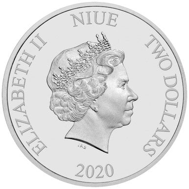 Niue 2020 $2 Star Wars Darth Vader 1oz Silver BU Coin