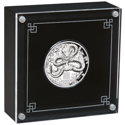2024 $1 Lunar Year of The Dragon 1oz Silver High Relief Proof Coin