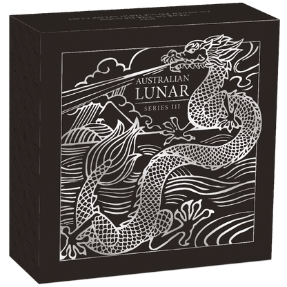 2024 $1 Lunar Year of The Dragon 1oz Silver High Relief Proof Coin