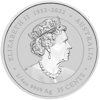 2024 25c ANDA Melbourne Lunar Year of The Dragon 1/4oz Silver Coloured Uncirculated Coin