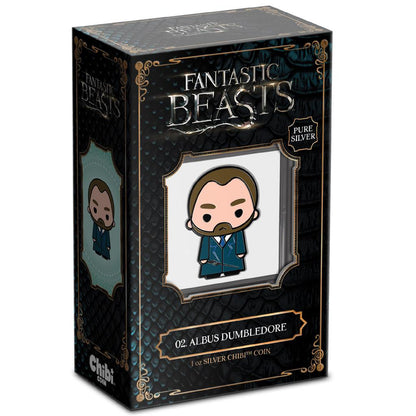 Niue 2021 $2 Chibi Fantastic Beasts Albus Dumbledore Shaped 1oz Silver Proof Coin