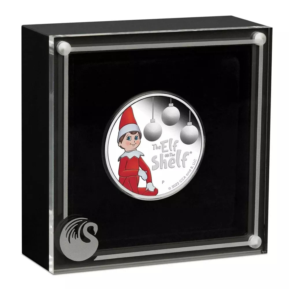 Tuvalu 2022 50c Elf On The Shelf 1/2oz Silver Coloured Proof Coin