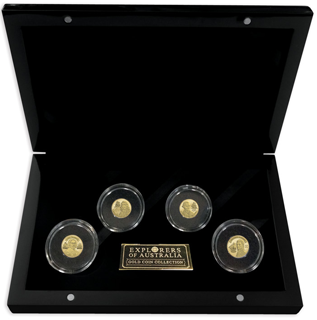 Tokelau 2013 $5 Explorers of Australia 0.5g Gold Proof 4 Coin Set