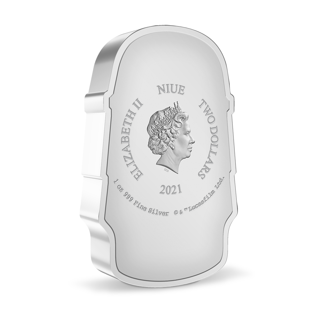 Niue 2021 $2 Faces of The Empire Imperial Snowtrooper 1oz Silver Coloured Proof Coin