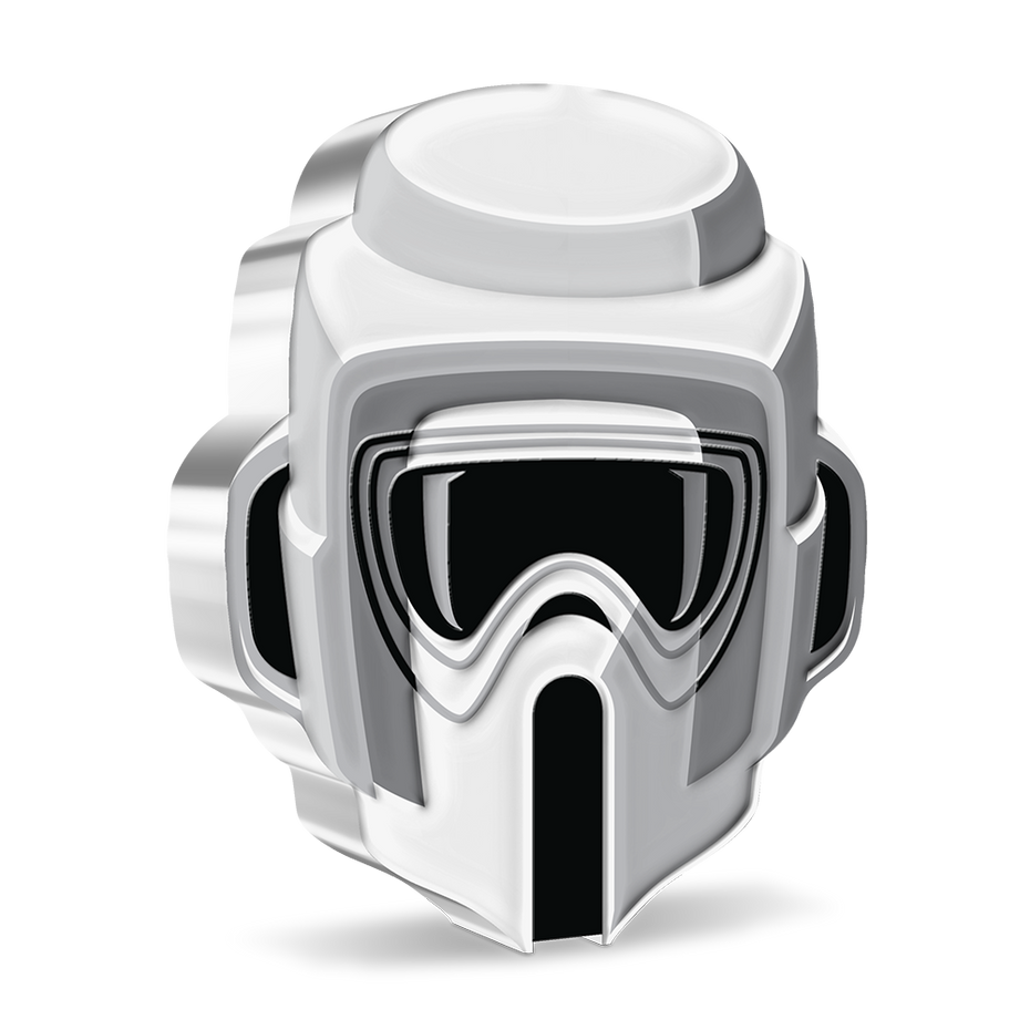 Niue 2021 $2 Faces of The Empire Scout Trooper 1oz Silver Coloured Proof Coin