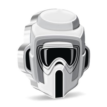 Niue 2021 $2 Faces of The Empire Scout Trooper 1oz Silver Coloured Proof Coin