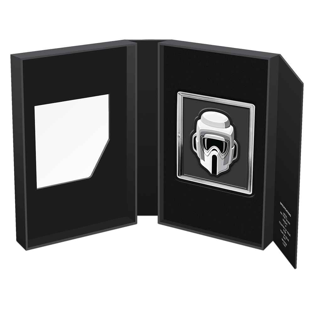 Niue 2021 $2 Faces of The Empire Scout Trooper 1oz Silver Coloured Proof Coin