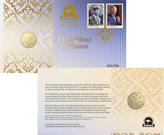 2024 $1 ANDA Perth First Year of Issue PNC