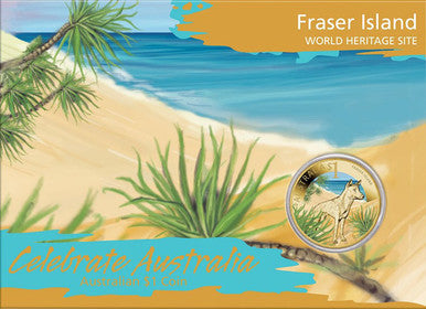 2012 $1 Celebrate Australia World Heritage Site Coloured Uncirculated 5 Coin Set