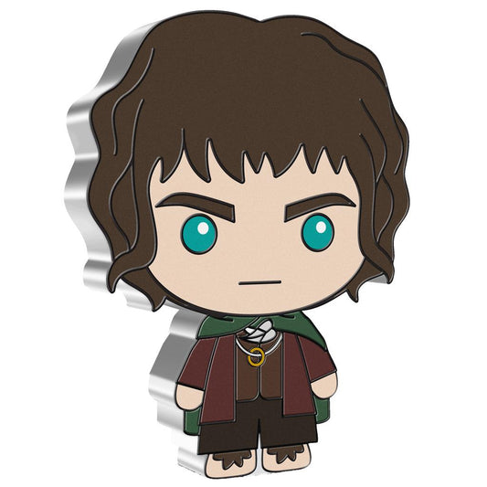 Niue 2021 $2 Chibi Lord of The Rings Frodo Baggins Shaped 1oz Silver Proof Coin